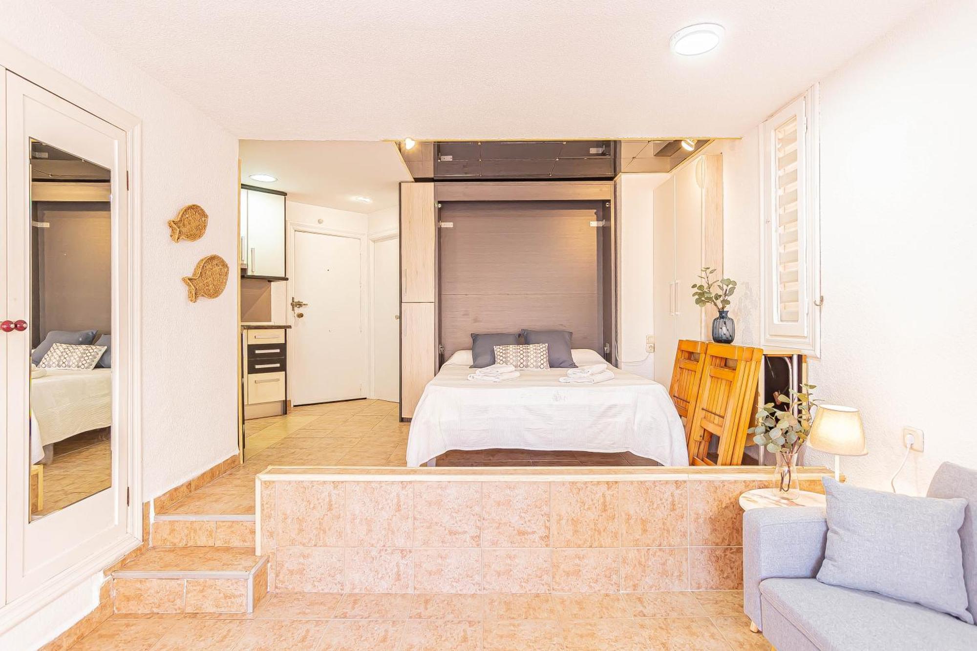 La Pecera - La Manga Del Mar Menor - Edificio Monaco - Kilometro 7 - Cama Plegable Y Sofa-Cama Apartment Luaran gambar